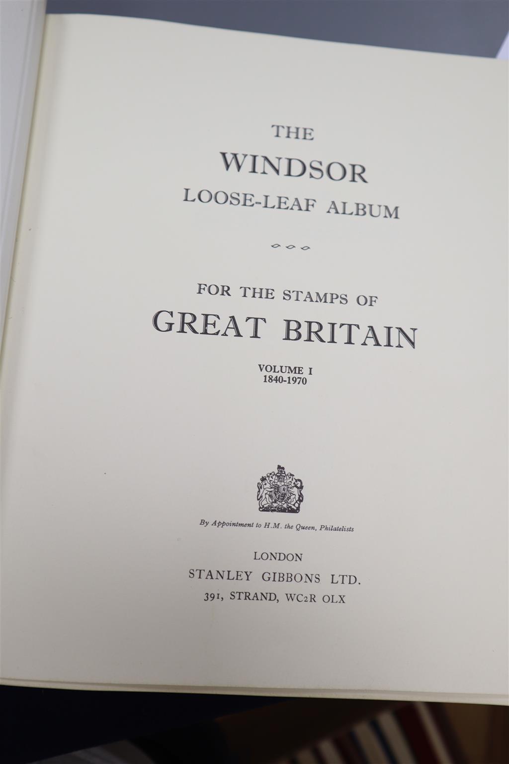 Nine somewhat sparsely mounted Great Britain and British Commonwealth stamp albums and a stock book (10)